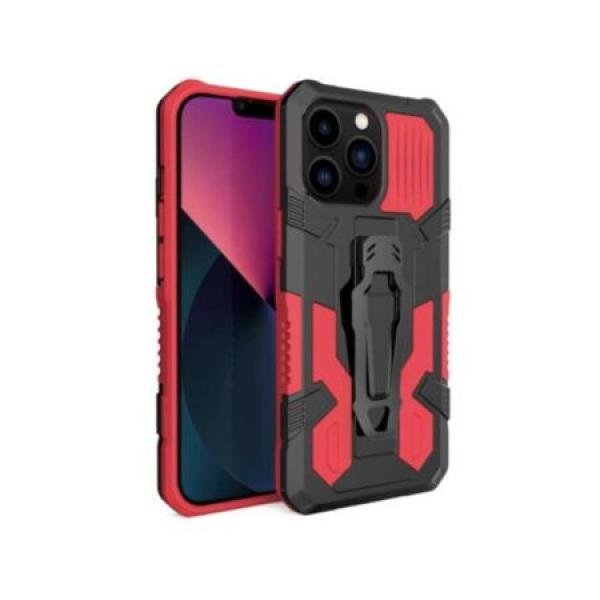 iPhone 14 Pro Max 6.7 2022 Hybrid Case w/ Kick Stand and Metal Clip