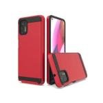 Motorola G Stylus 2021 Hybrid Texture Brushed Metal Case, Red