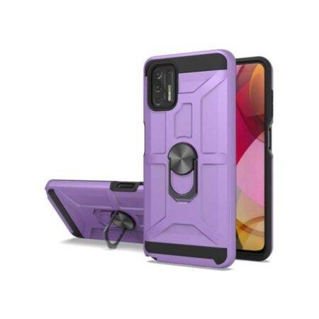 Motorola G Stylus 2021 New Matte Design Brush Case with Ring Stands Army Green (Retail Packaged)