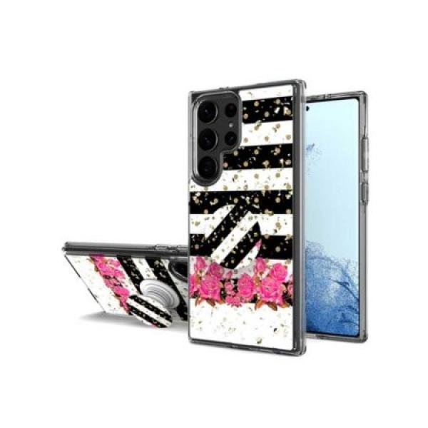 Galaxy S23 Ultra Premium Case with Pop Socket Image (Retail Packaged)