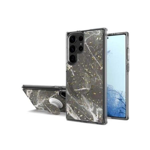 Galaxy S23 Ultra Premium Case with Pop Socket Image (Retail Packaged)