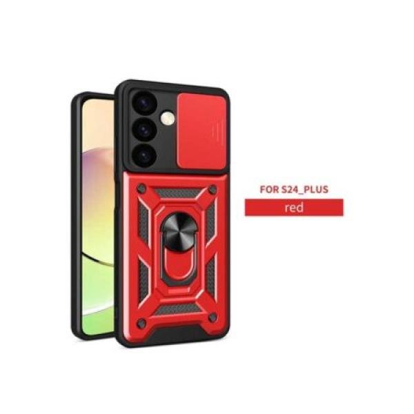 Galaxy S24 Plus Heavy Duty Magnet Ring Stand w/ Sliding Camera Cover