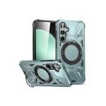 Galaxy S24 Plus Tough Case w/ Large Rotating Magsafe Ring Stand Green (Retail Packaged)