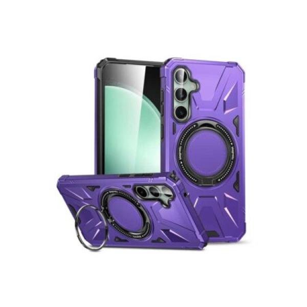 Galaxy S24 Plus Tough Case w/ Large Rotating Magsafe Ring Stand Purple (Retail Packaged)