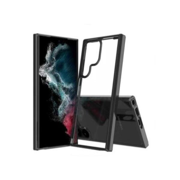 Galaxy S24 Ultra Premium Acrylic TPU Case, Black