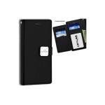 Galaxy S24 Ultra luxurious synthetic PU leather 6 Card Slots Infolio, Black (Retail Packaged)