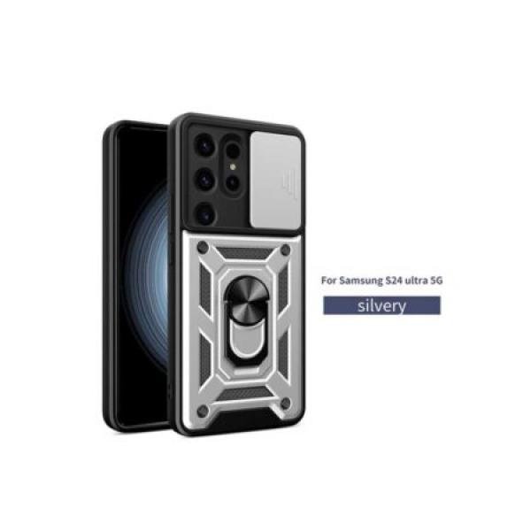 Galaxy S24 Ultra Heavy Duty Magnet Ring Stand w/ Sliding Camera Cover