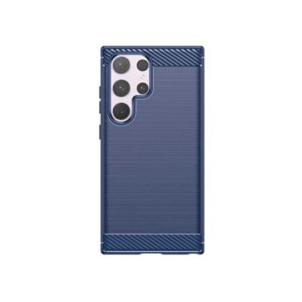 Galaxy S24 Ultra New Texture Brushed Metal Case, Blue