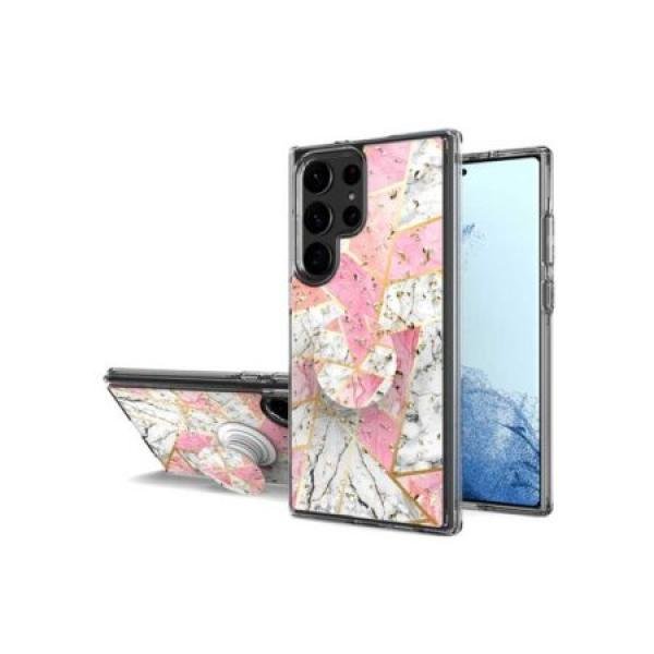 Galaxy S24 Ultra Premium Case with Pop Socket Image (Retail Packaged)