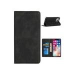 Galaxy S25 Premium Vegan Leather Magnetic Closure Wallet Black (Premium Package)