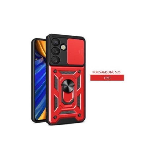 Galaxy S25 Heavy Duty Magnet Ring Stand w/ Sliding Camera Cover (Premium Package)