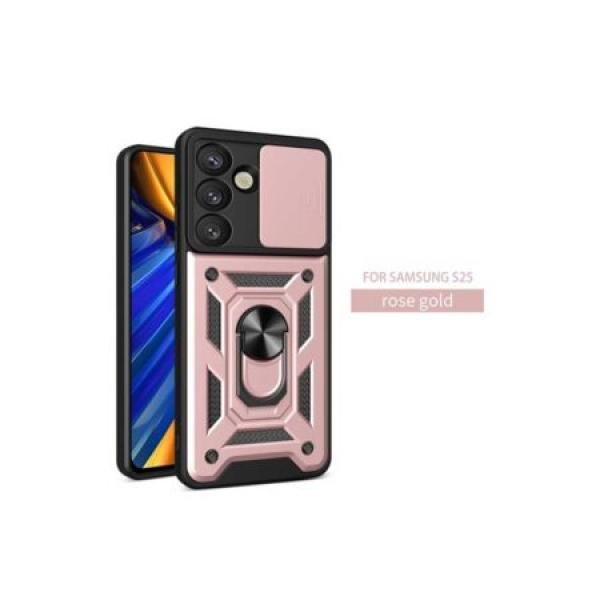 Galaxy S25 Heavy Duty Magnet Ring Stand w/ Sliding Camera Cover (Premium Package)